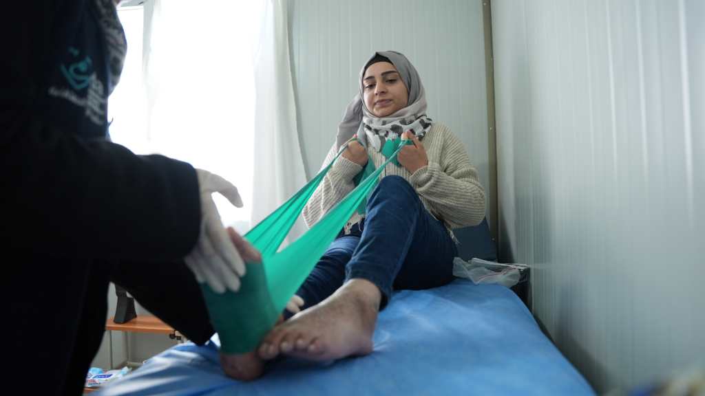 Walla in her treatment sessions at our primary health care center in Gaziantep - İslahiye